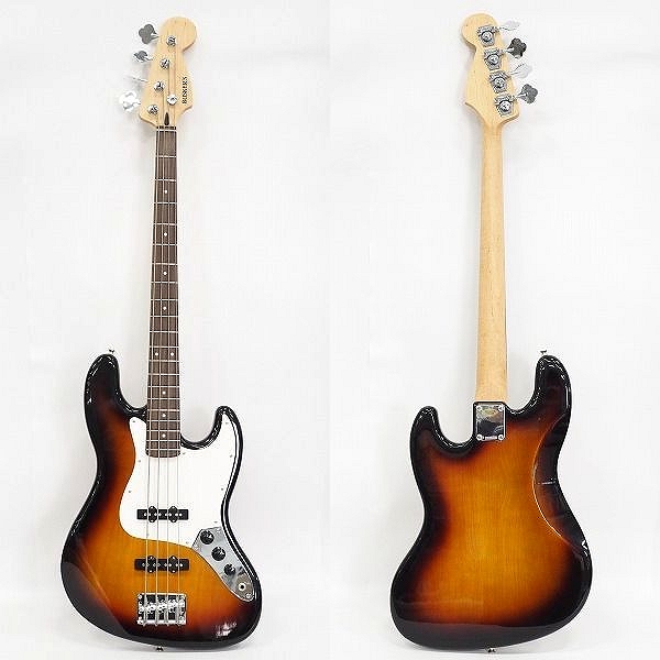 実際に弊社で買取させて頂いた★【難有り】BUSKER'S/バスカーズ BJB/3TS ジャズベース Type サンバースト 4弦エレキベース ソフトケース付の画像 1枚目