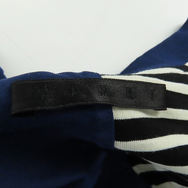 実際に弊社で買取させて頂いたMARNI/マルニ 20AW/切替ロングスリーブシャツドッキングカットソー HUMU0181Q0 STJ308/46の画像 2枚目