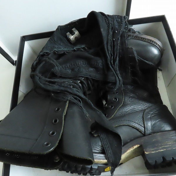 実際に弊社で買取させて頂いたalfredoBANNISTER/アルフレッドバニスター ストレートチップ レースアップブーツ/42の画像 8枚目