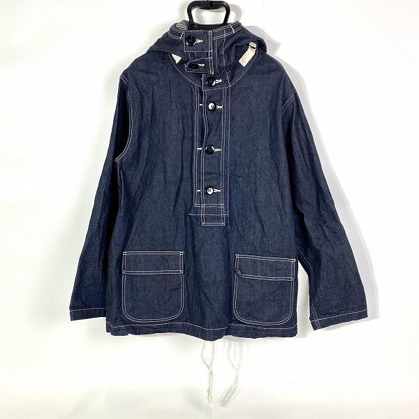 実際に弊社で買取させて頂いたTHE REAL McCOYS/リアルマッコイズ デニム フーデッド プルオーバー/L