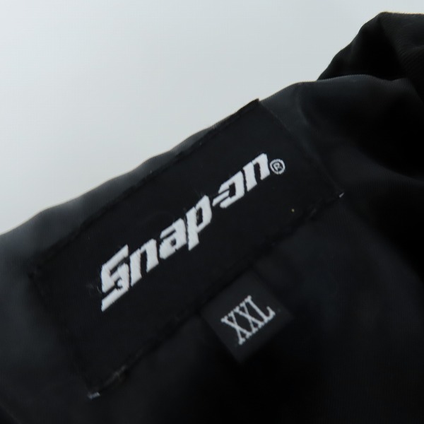 実際に弊社で買取させて頂いたSnap-on/スナップオン バックプリント/ビッグロゴ ジャケット ブラック/XXLの画像 2枚目