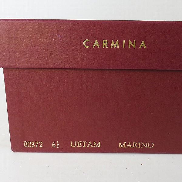 実際に弊社で買取させて頂いたCARMINA/カルミナ カーフレザーコインローファー ビジネスシューズ 80372 シューツリー付き/6.5の画像 9枚目