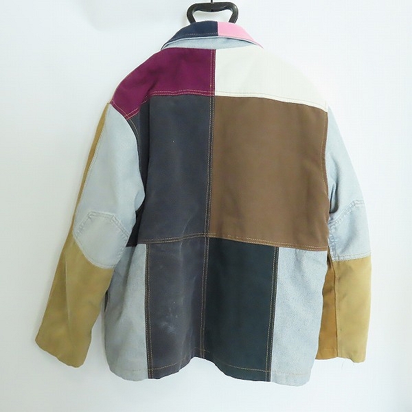 実際に弊社で買取させて頂いたcarhartt/カーハート ダックジャケット リメイク 再構築 パッチワーク マルチカラーの画像 1枚目