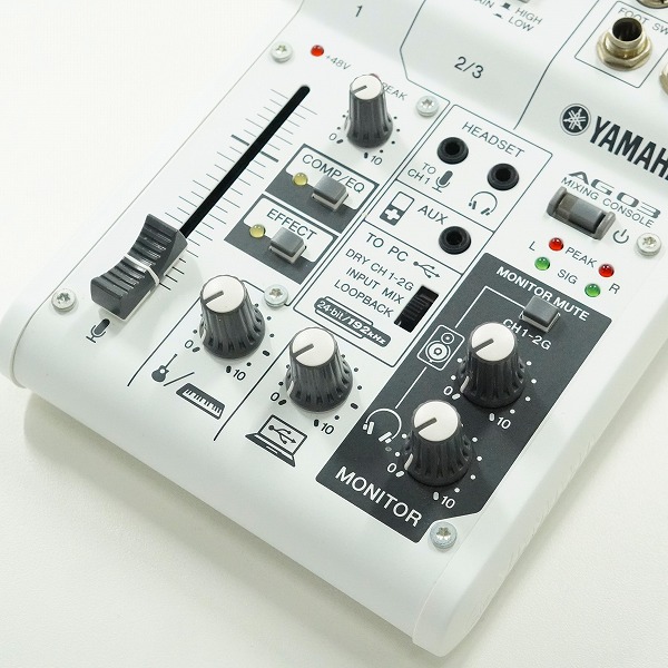 実際に弊社で買取させて頂いたYAMAHA/ヤマハ AG03 ミキシングコンソール ミキサー ウェブキャスティングミキサー 通電確認済みの画像 2枚目