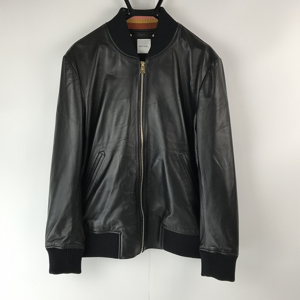 実際に弊社で買取させて頂いたPS Paul Smith/ポールスミス ラム レザー ライダースジャケット/PF-MN-86516/L