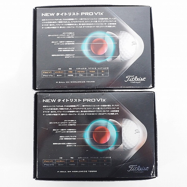実際に弊社で買取させて頂いた【未使用】Titleist/タイトリスト PRO V1x ゴルフボール ホワイト 2ダースの画像 4枚目