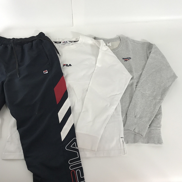実際に弊社で買取させて頂いた【おまとめ】REEBOK/リーボック FILA/フィラ スウェット/Tシャツ/パンツ 等