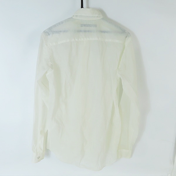 実際に弊社で買取させて頂いたJOHN LAWRENCE SULLIVAN/ジョンローレンスサリバン シースルー ナイロン 長袖シャツ 3A003-0221-21 /46の画像 1枚目