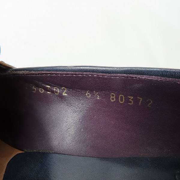 実際に弊社で買取させて頂いたCARMINA/カルミナ カーフレザーコインローファー ビジネスシューズ 80372 シューツリー付き/6.5の画像 5枚目