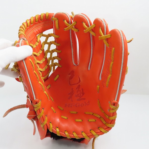 実際に弊社で買取させて頂いたHI GOLD/ハイゴールド NATURAL FLEX 己極 軟式 オールラウンダー 野球 グローブ OKG-6435の画像 2枚目