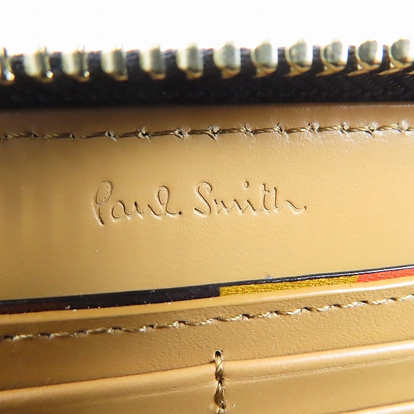 実際に弊社で買取させて頂いたPaul Smith/ポールスミス ラウンドジップ 長財布/ウォレットの画像 4枚目