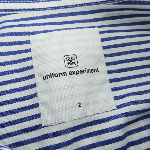 実際に弊社で買取させて頂いたuniform experiment/ユニフォームエクスペリメント スウェットドッキング 長袖シャツ UE-145021 /2の画像 2枚目