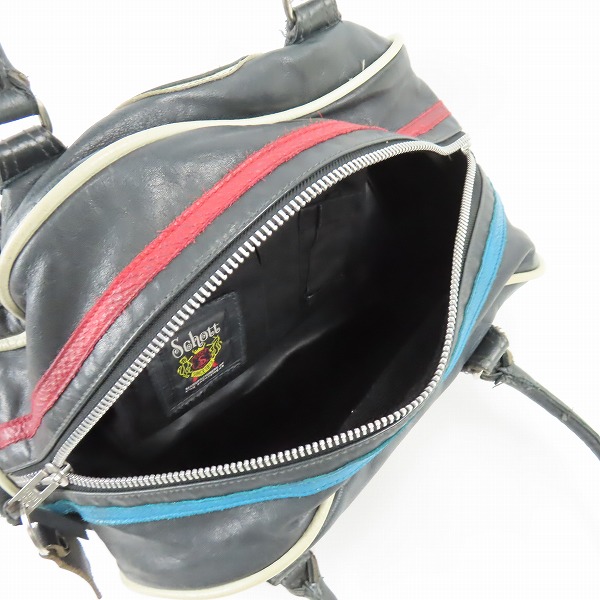 実際に弊社で買取させて頂いたSchott/ショット スカル 2WAY ボストンバッグ/ショルダーバッグの画像 3枚目