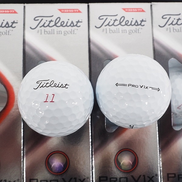 実際に弊社で買取させて頂いた【未使用】Titleist/タイトリスト PRO V1x ゴルフボール ホワイト 1ダースの画像 1枚目