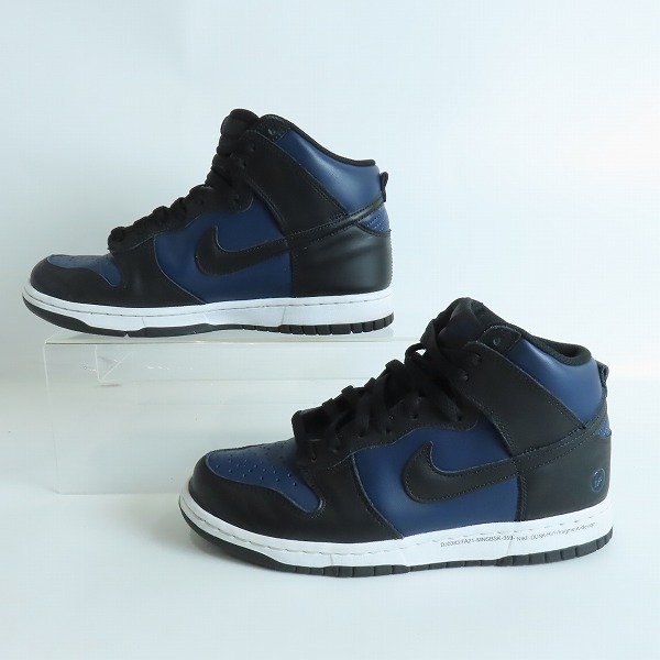 実際に弊社で買取させて頂いたNIKE×FRAGMENT DESIGN/ナイキ×フラグメントデザイン DUNK HI/F ダンクハイ ミッドナイトネイビー DJ0383-400 /26の画像 3枚目