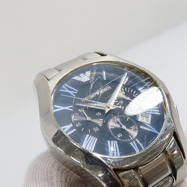実際に弊社で買取させて頂いたEMPORIO ARMANI/エンポリオアルマーニ クロノグラフ 腕時計 AR-0673【動作未確認】の画像 7枚目