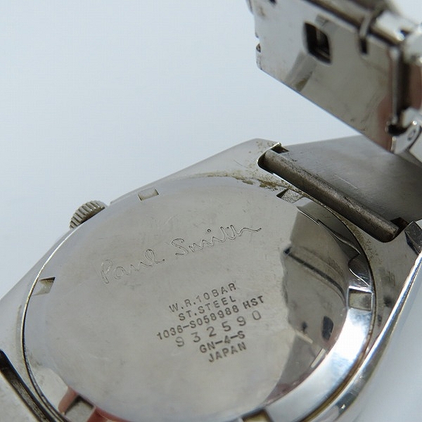 実際に弊社で買取させて頂いたPaul Smith/ポールスミス 腕時計 1036-S058988【動作未確認】の画像 4枚目