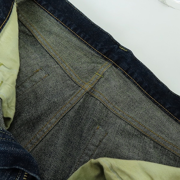 実際に弊社で買取させて頂いたSEQUEL×fragment design/シークエル×フラグメントデザイン リジットデニムパンツ ウォッシュ加工 Mの画像 8枚目