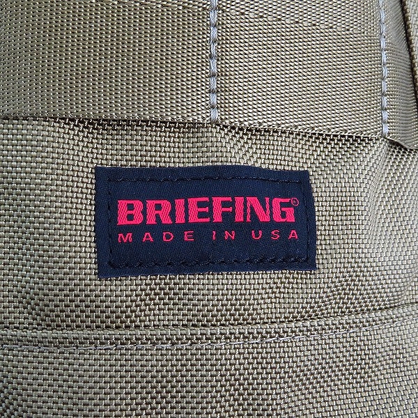 実際に弊社で買取させて頂いたBRIEFING/ブリーフィング FORCE S/フィースS バックパック/リュック カーキの画像 3枚目