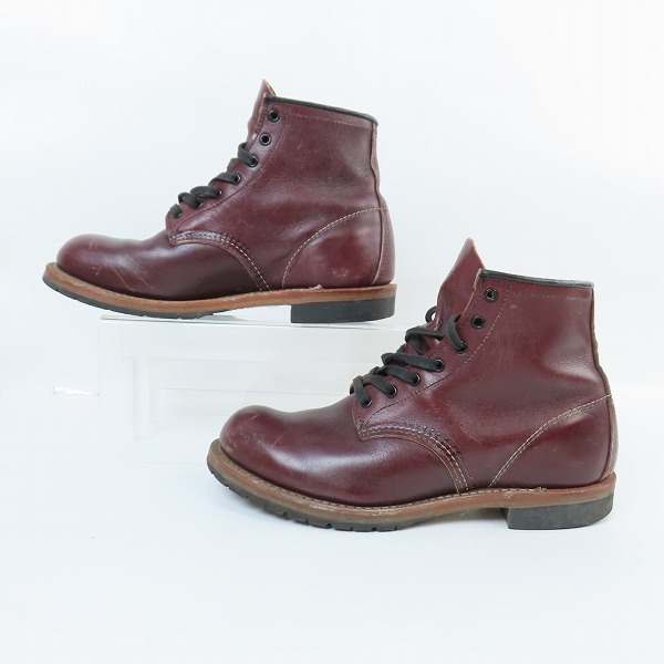 実際に弊社で買取させて頂いたRED WING/レッドウィング ベックマン ブーツ ブラックチェリー 9011/7Dの画像 3枚目