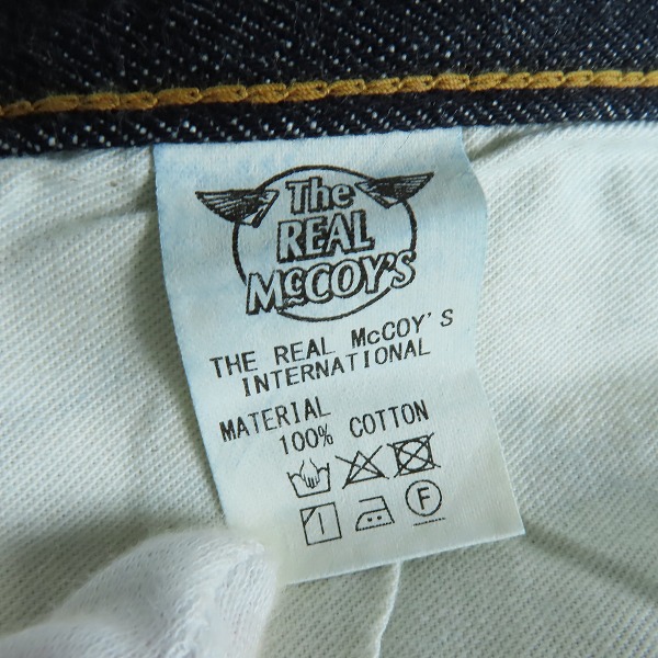実際に弊社で買取させて頂いたTHE REAL McCOY'S/ザ リアルマッコイズ デニムパンツ 001XX/30の画像 3枚目