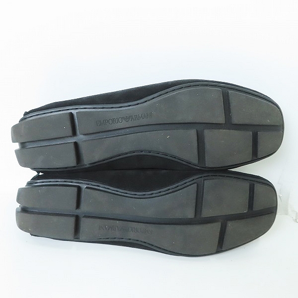 実際に弊社で買取させて頂いたEMPORIO ARMANI/エンポリオアルマーニ スエード ロゴ ドライビングシューズ X4B124/27の画像 2枚目