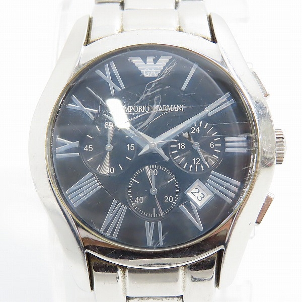 実際に弊社で買取させて頂いたEMPORIO ARMANI/エンポリオアルマーニ クロノグラフ 腕時計 AR-0673【動作未確認】