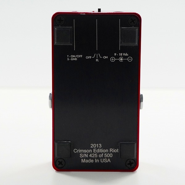 実際に弊社で買取させて頂いたSuhr/サー 2013 Crimson Edition Riot Distortion 500台限定 ディストーション エフェクター 動作確認済みの画像 2枚目