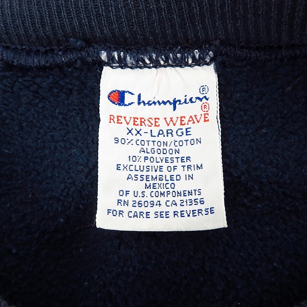 実際に弊社で買取させて頂いたChampion/チャンピオン 90's REVERSE WEAVE/リバースウィーブ ARIZONA プルオーバー/XXLの画像 2枚目