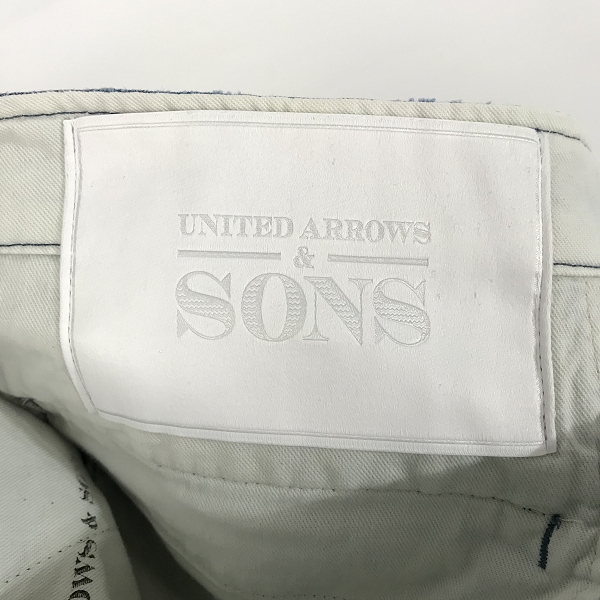 実際に弊社で買取させて頂いたUNITED ARROWS & SONS/ユナイテッドアローズ＆サンズ C/LI DAMAGE CROPPED/デニムパンツ/Lの画像 2枚目