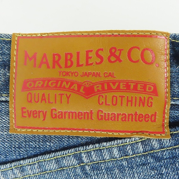 実際に弊社で買取させて頂いた【未使用】F.Yutaka×Marbles/藤原裕×マーブルズ Taisen” Denim Pants 大戦モデル デニム パンツ/ジーンズ MPT-S21FM01/35-31の画像 2枚目