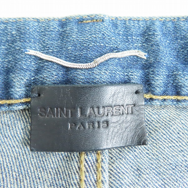 実際に弊社で買取させて頂いたSAINT LAURENT PARIS/サンローランパリ 17AW ニークラッシュデニムパンツ 489125 Y806K/27の画像 3枚目