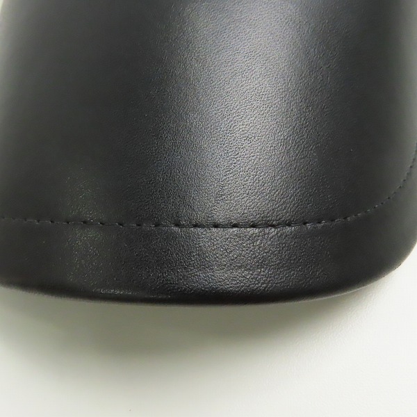 実際に弊社で買取させて頂いたBURBERRY/バーバリー レザーキャップ ブラック 8020234の画像 8枚目