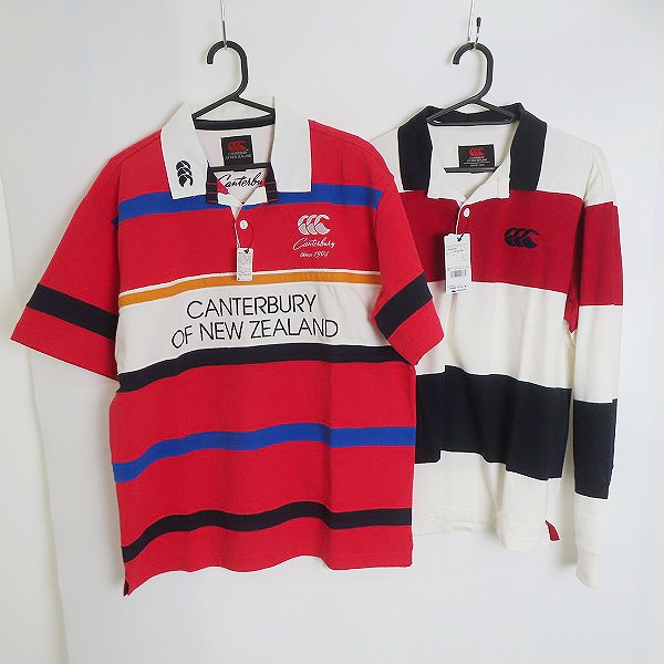 実際に弊社で買取させて頂いた【未使用】CANTERBURY/カンタベリー ラグビーシャツ 2点セット
