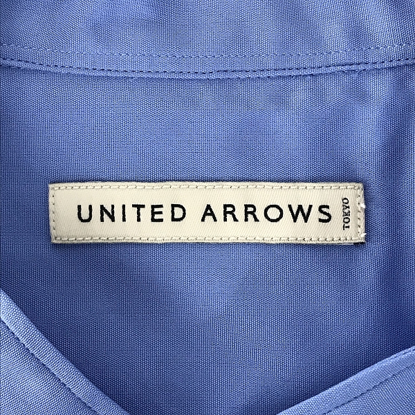 実際に弊社で買取させて頂いた【未使用】UNITED ARROWS×THOMAS MASON/ユナイテッドアロウズ×トーマスメイソン ノーカラーシャツ 半袖 Mの画像 2枚目
