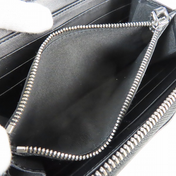 実際に弊社で買取させて頂いたBURBERRY/バーバリー 長財布 ロゴプリント レザー ロングウォレット ラウンドジップ 8009211の画像 4枚目