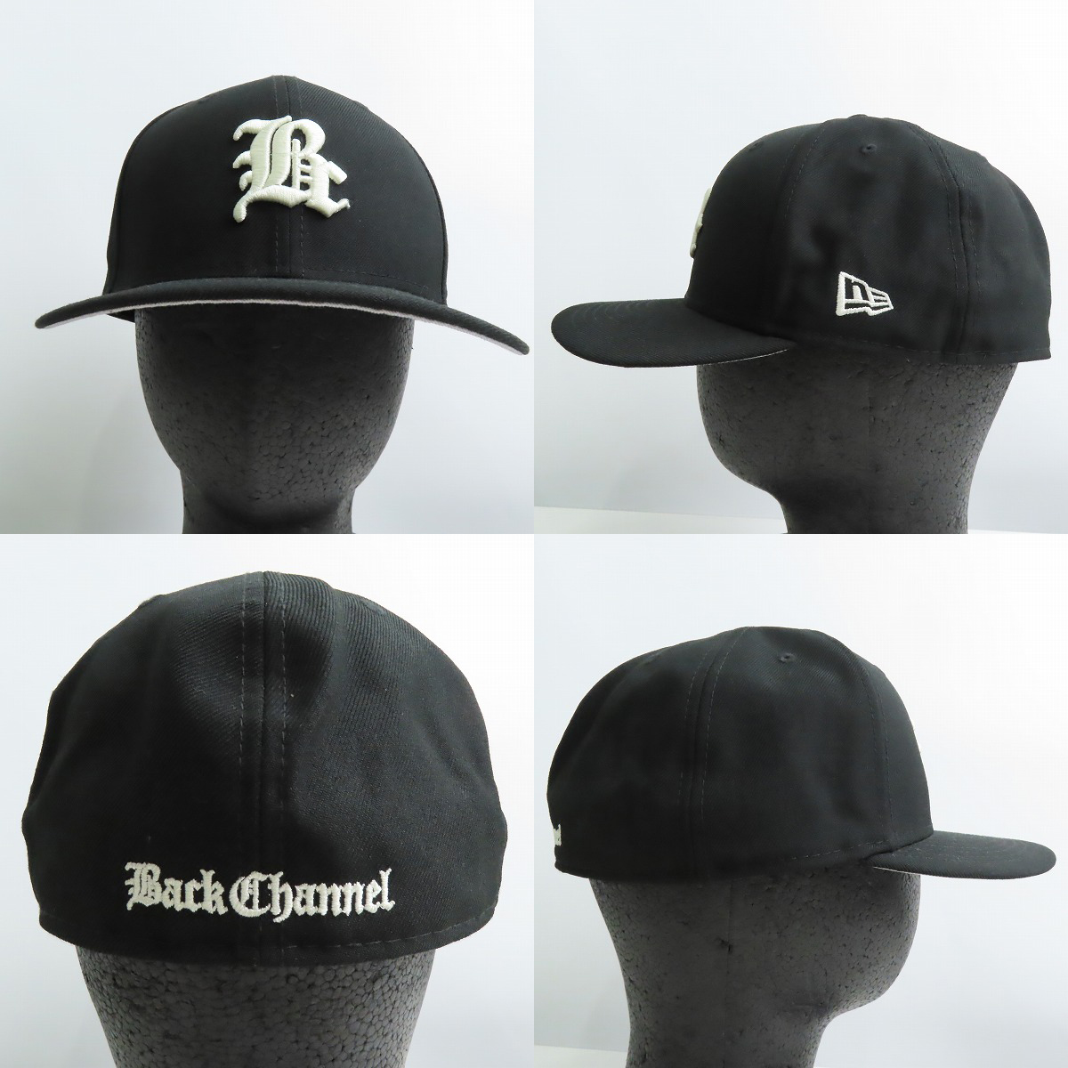 実際に弊社で買取させて頂いたNEW ERA×BACK CHANNEL/ニューエラ×バックチャンネル ブラック キャップ/帽子の画像 1枚目