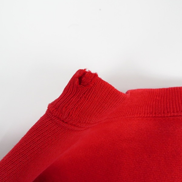 実際に弊社で買取させて頂いたChampion/チャンピオン 90's REVERSE WEAVE/リバースウィーブ プルオーバー レッド/Lの画像 7枚目