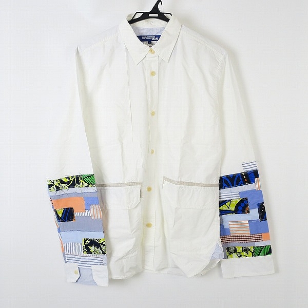 実際に弊社で買取させて頂いたCOMME des GARCONS JUNYA WATANABE MAN/コム デ ギャルソン ジュンヤ ワタナベ マン パッチワークシャツ WQ-B008 AD2015/L