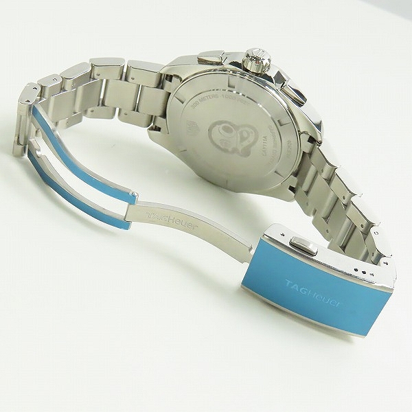 実際に弊社で買取させて頂いた【未使用/動作未確認】TAG Heuer/タグホイヤー アクアレーサー クロノグラフ 300m 43mm クォーツ腕時計 CAY111A.BA0927の画像 4枚目
