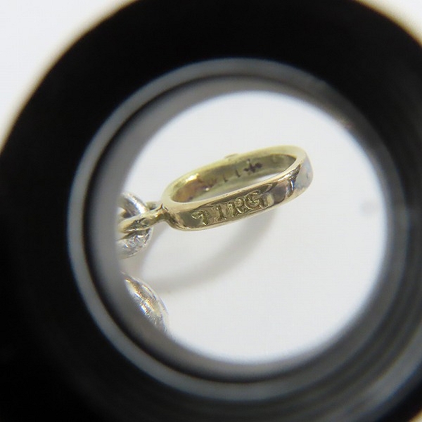 実際に弊社で買取させて頂いたLoree Rodkin/ローリーロドキン K18YG/イエローゴールド ×シルバー925 ハート/クロスペンダントトップの画像 6枚目