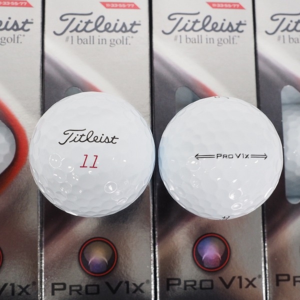 実際に弊社で買取させて頂いた【未使用】Titleist/タイトリスト PRO V1x ゴルフボール ホワイト 2ダースの画像 1枚目
