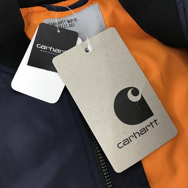 実際に弊社で買取させて頂いたcarhartt/カーハート 23 NEW YEAR JACKET MA-1/フライトジャケット/ブルゾン a231052-22f-1cxx/Mの画像 7枚目