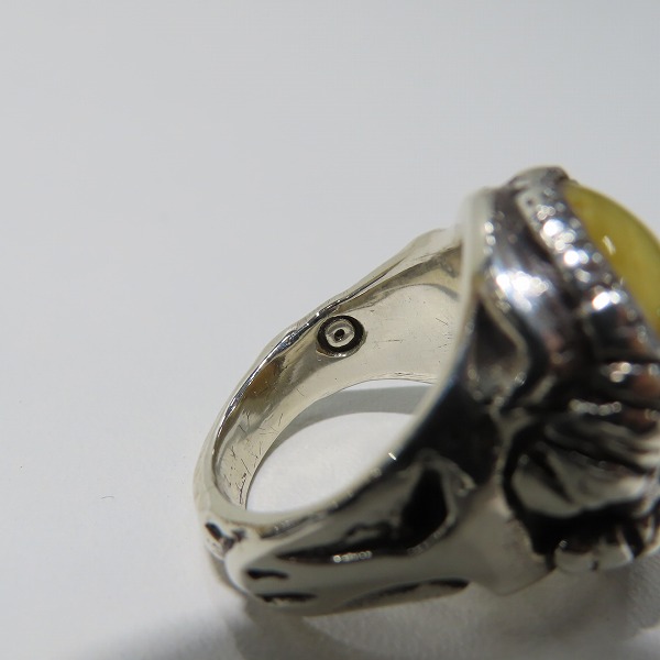 実際に弊社で買取させて頂いたALEX STREETER/アレックスストリーター 17年限定 デビルハートリング パウダーバルティックアンバー 13-13.5号の画像 6枚目