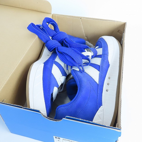 実際に弊社で買取させて頂いたadidas/アディダス ADIMATIC atmos Blue アディマティック アトモスブルー GX1828 26.5の画像 8枚目