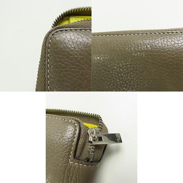 実際に弊社で買取させて頂いたCELINE/セリーヌ ミディアム ラウンドファスナー 二つ折り財布 104393の画像 8枚目