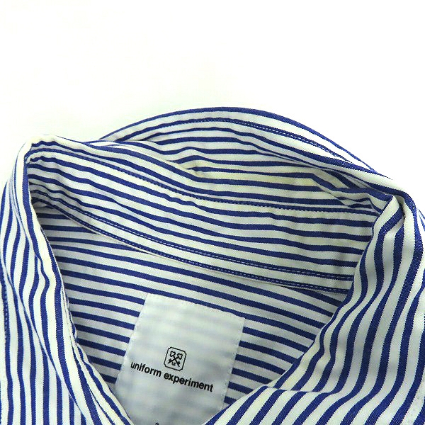 実際に弊社で買取させて頂いたuniform experiment/ユニフォームエクスペリメント スウェットドッキング 長袖シャツ UE-145021 /2の画像 5枚目