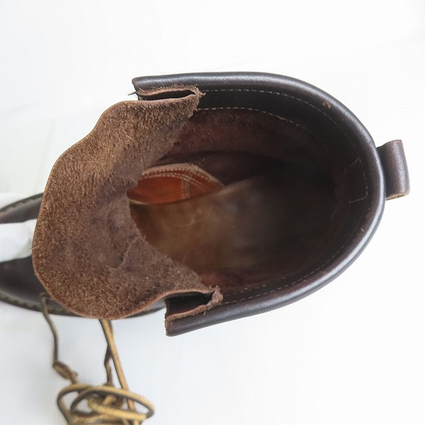 実際に弊社で買取させて頂いたWHITES BOOTS/ホワイツブーツ レース アップブーツ ダークブラウン 8.5Dの画像 4枚目