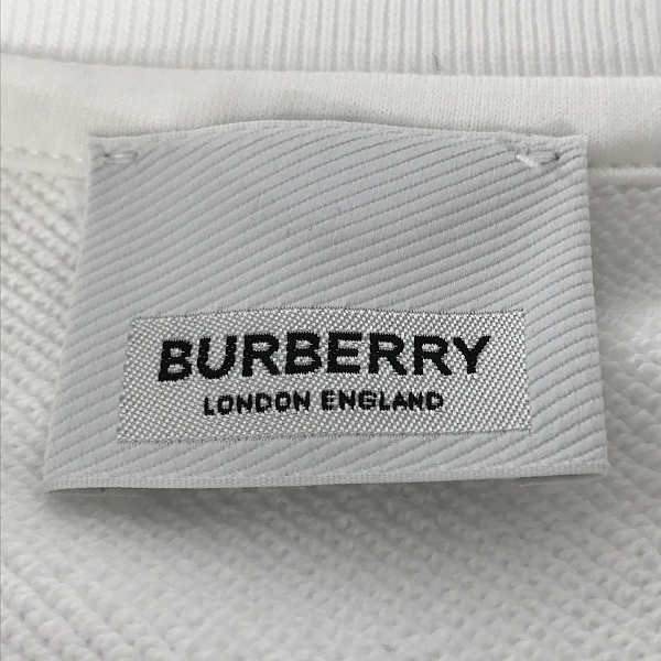 実際に弊社で買取させて頂いた【未使用】BURBERRY/バーバリー 23AW Bianco トーマスベアシグネチャー柄 クルーネックスウェット 8069197/14Yの画像 2枚目