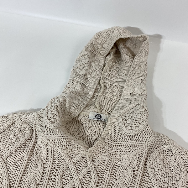 実際に弊社で買取させて頂いたGOODENOUGH/グッドイナフ フィッシャーマン ニット プルオーバーパーカー/Lの画像 2枚目